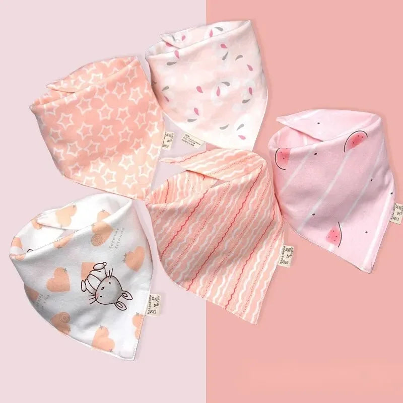 Bavoir bandana couleur varié rose