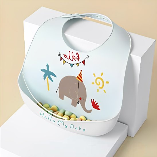 Bavoir pour bébé collection animaux safari⹠palmier