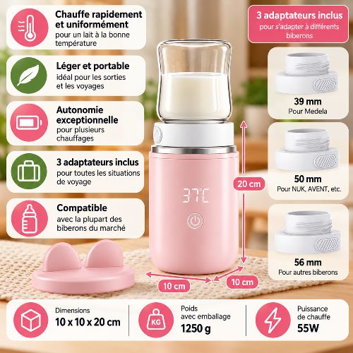 Chauffe biberon rose guide complet