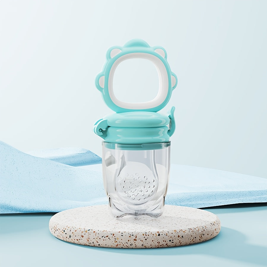 Grignoteuse bébé lion turquoise