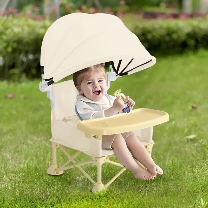 Rehausseur chaise cache soleil jaune
