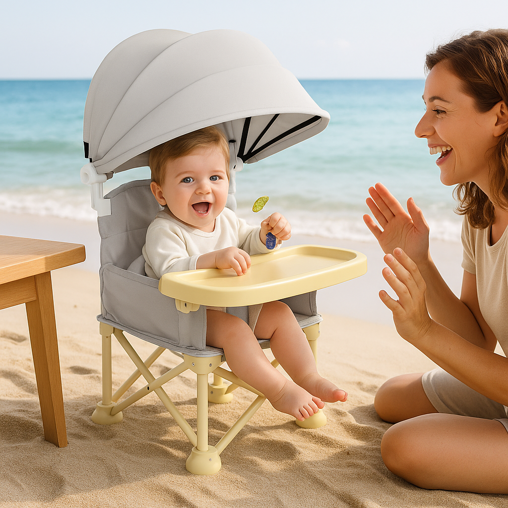 Rehausseur chaise cache soleil maman