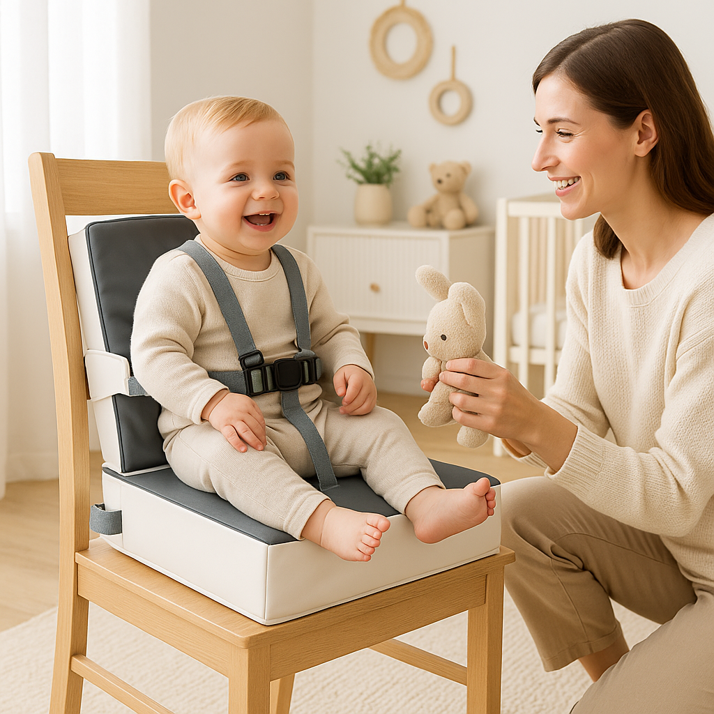 Rehausseur chaise confortable gris