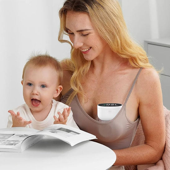 Tire lait portable bébé souriant