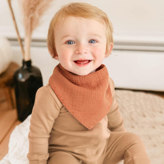 bavoir bandana style cowboy Beige