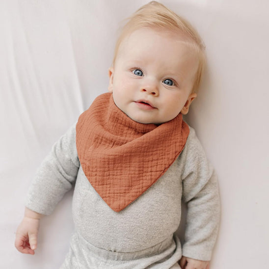 bavoir bandana style-cowboy yeux bleu