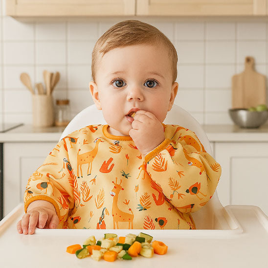 Bavoir bébé orange