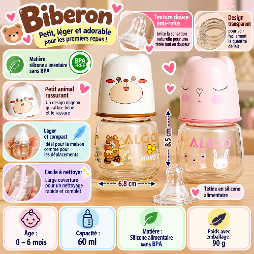 Biberon adorables infographie