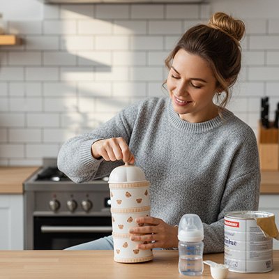 Boite doseuse lait bibmax ourson