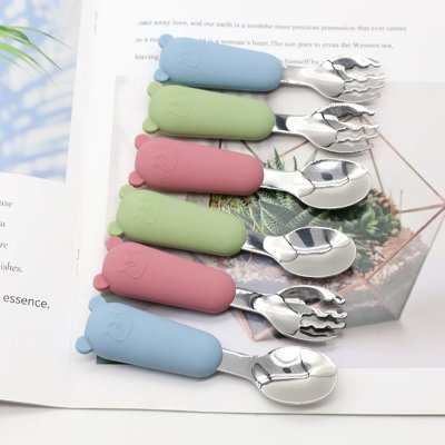 Couvert bébé Ergonomique multicolore