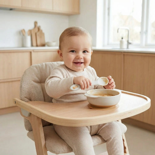 Couvert ergonomique bébé gris