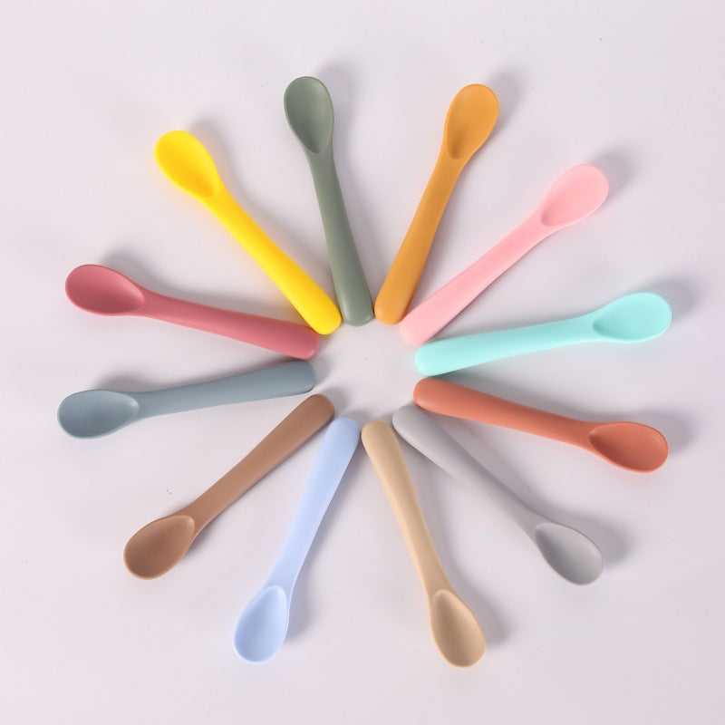 Couverts bébé ergonomiques plusieur couleurs