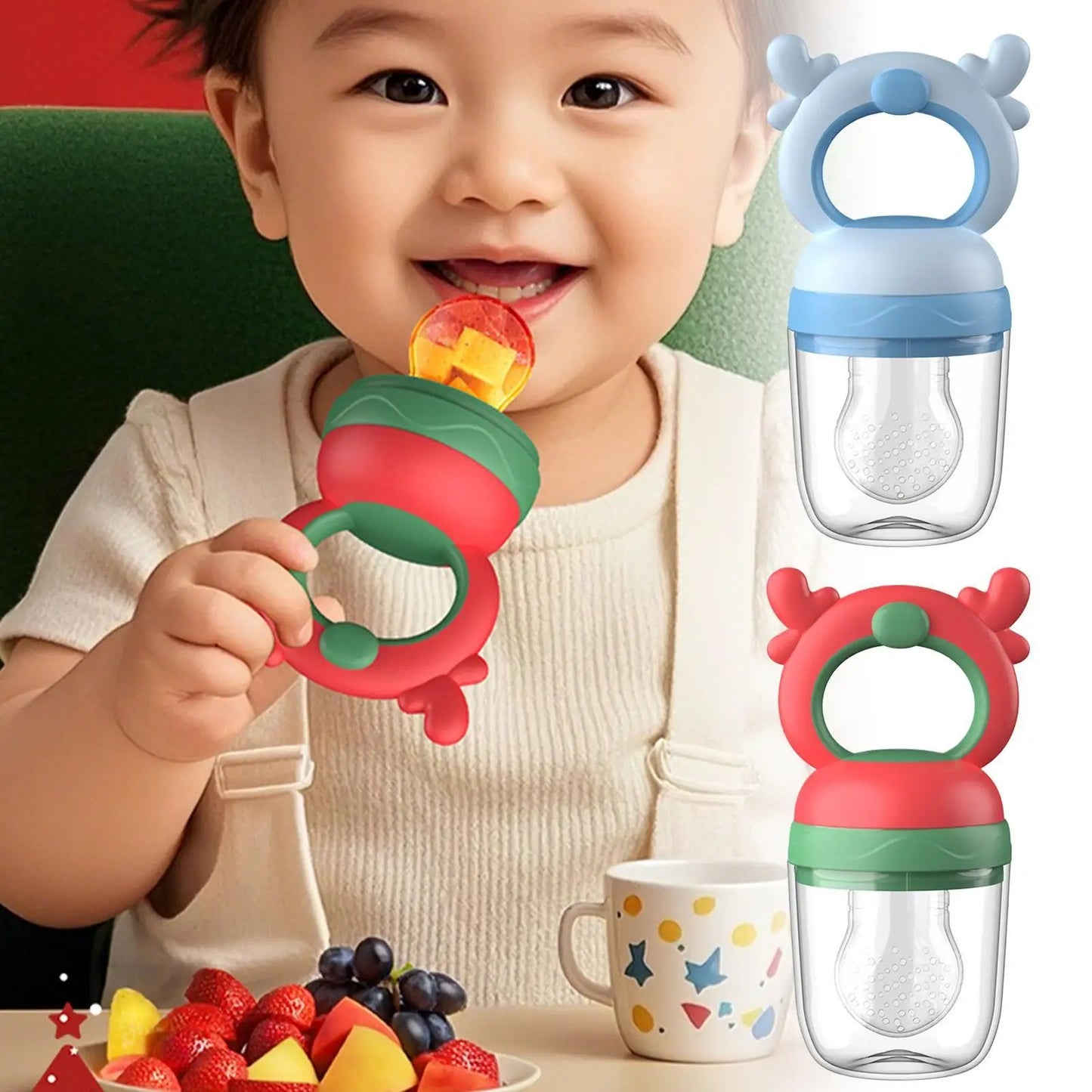 Grignoteuse bébé Marie Soleil confort anti étouffement avec fruits