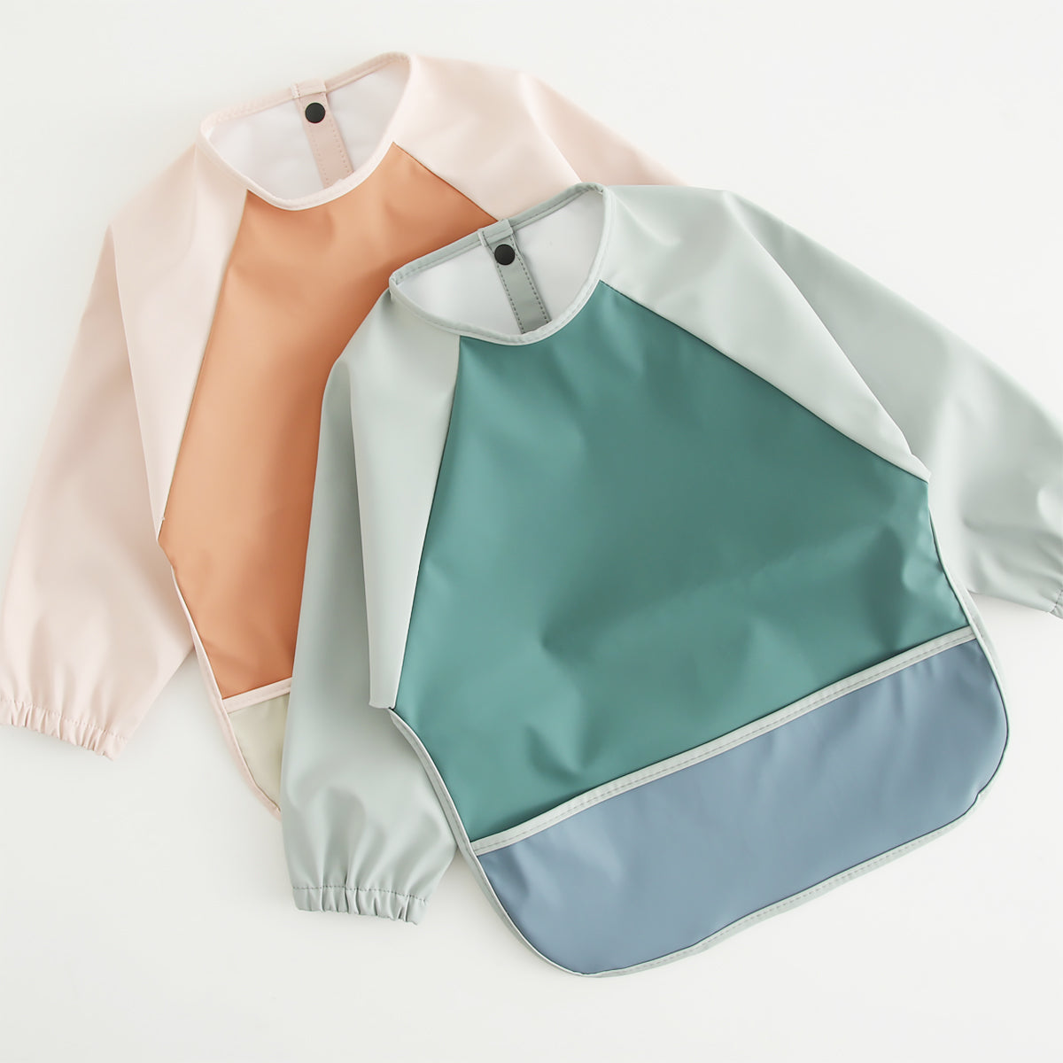 Bavoir Bébé Manche Longue Vert