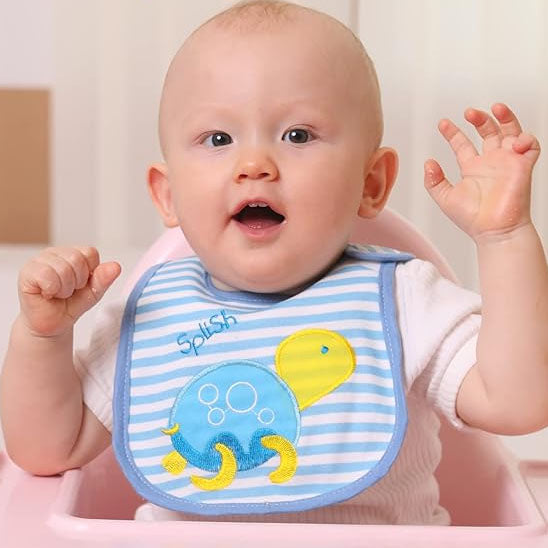 Bavoir bébé tortu