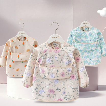Bavoir Imperméable bébé avec fleurs