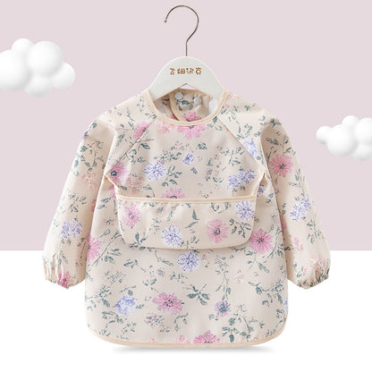 Bavoir Imperméable bébé fleur mauve