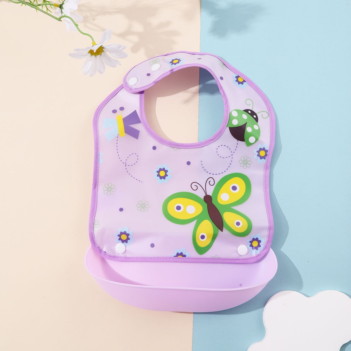 Bavoir Imperméable bébé papillon