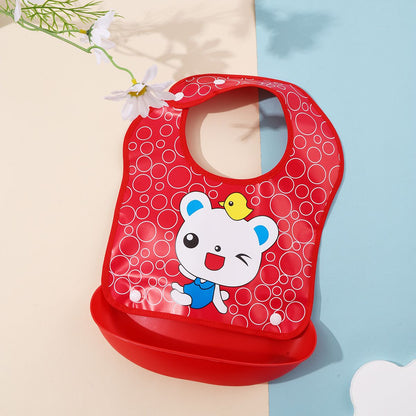 Bavoir Imperméable bébé rouge