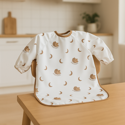Bavoir Manche Longue Imperméable Lisa avec Lune