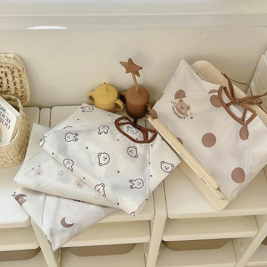 Bavoir Manche Longue Imperméable Lisa point rond