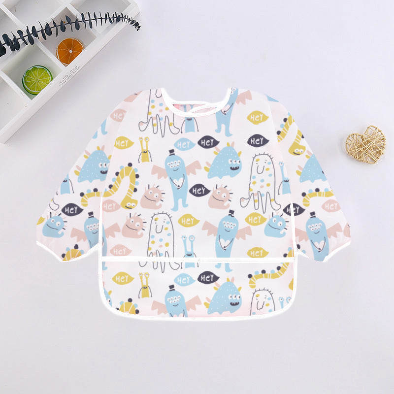 Bavoir Manche Longue Imperméable avec animaux