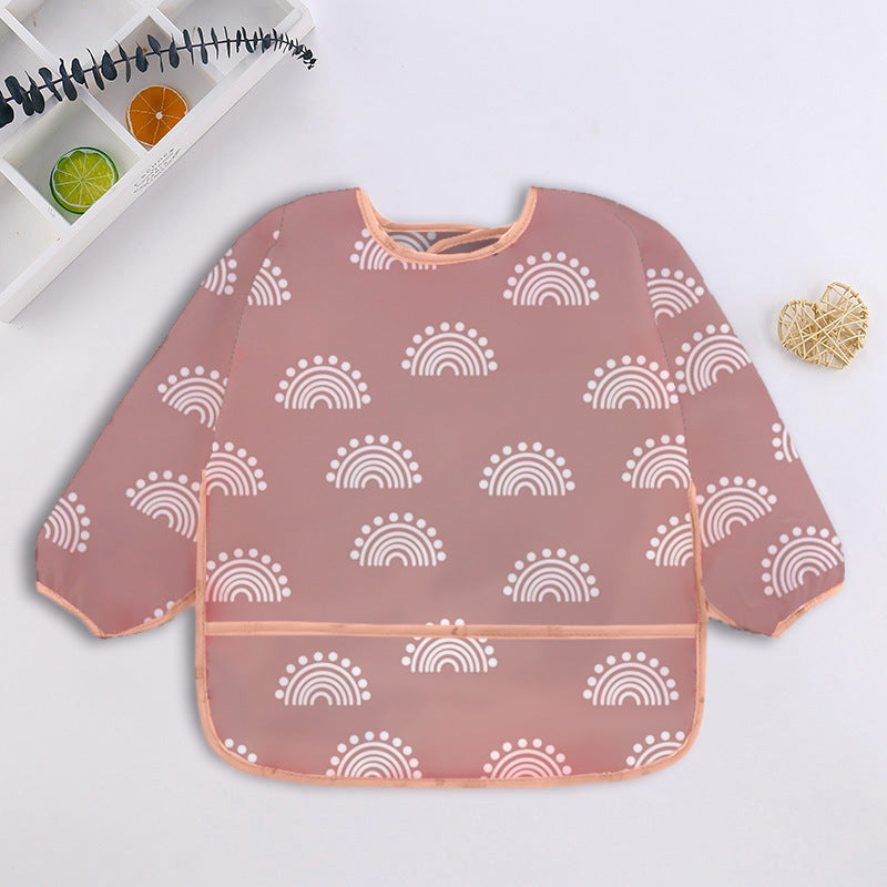 Bavoir Manche-Longue-Imperméable avec cercles 