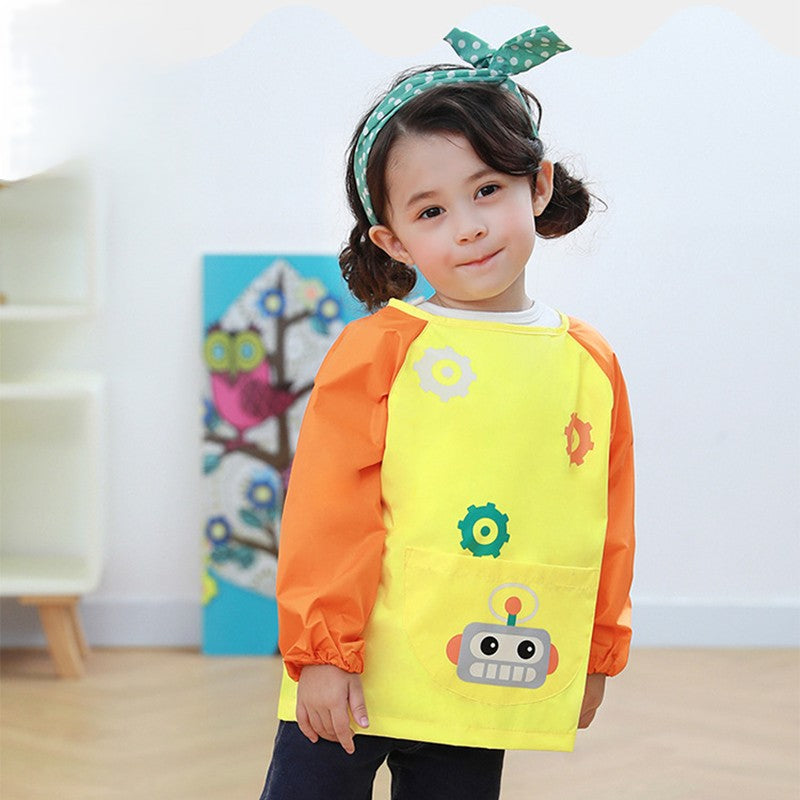 Bavoir Manche Longue Imperméable jaune