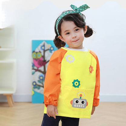 Bavoir Manche Longue Imperméable jaune