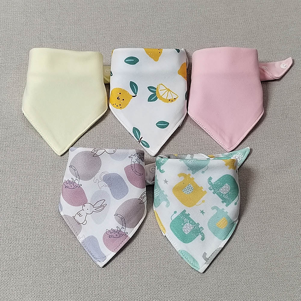 Bavoir bandana coton lapin
