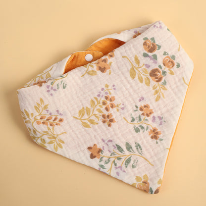 Bavoir bandana élégant fleuri