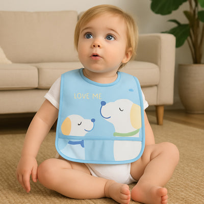 Bavoir-bébé imperméable dessin animé-chien