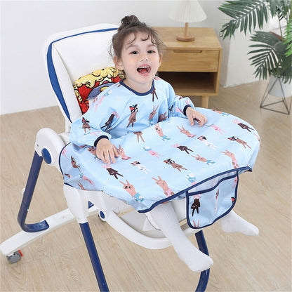 Bavoir bébé imperméable manche longue couverture paix