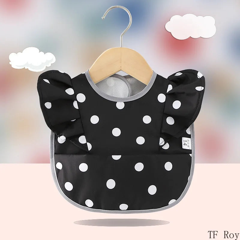 Bavoir bébé imperméable papillon noir