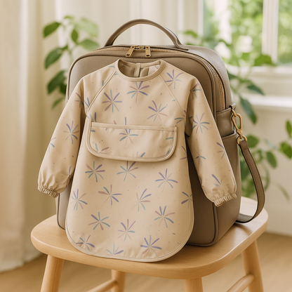 Bavoir imperméable Alexis pochette feu artifice