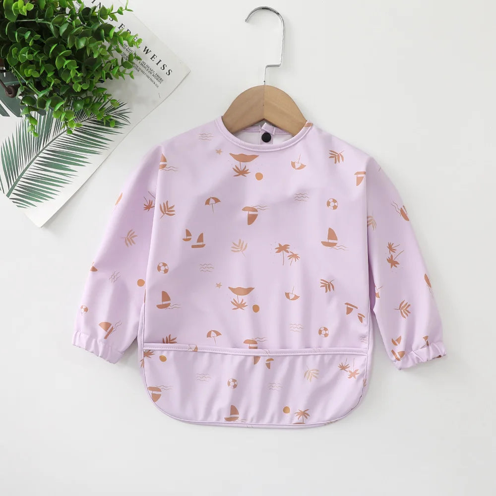 Bavoir imperméable Jacob mauve