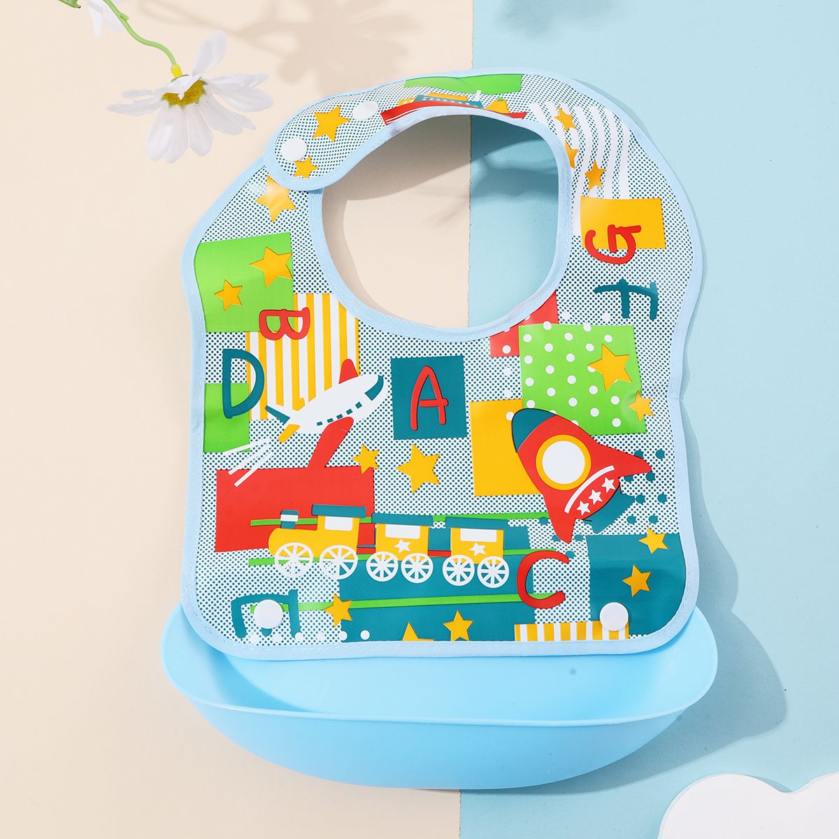 Bavoir imperméable Marc fuse rouge