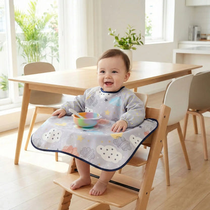 Bavoir imperméable bébé Olivia nuageux