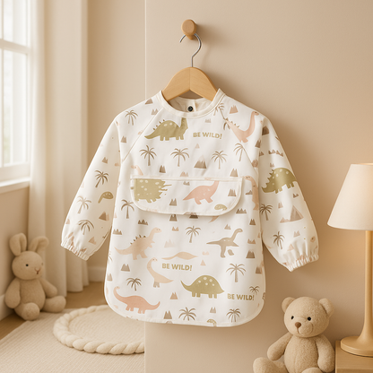 Bavoir imperméable Alexis™ pochette brun