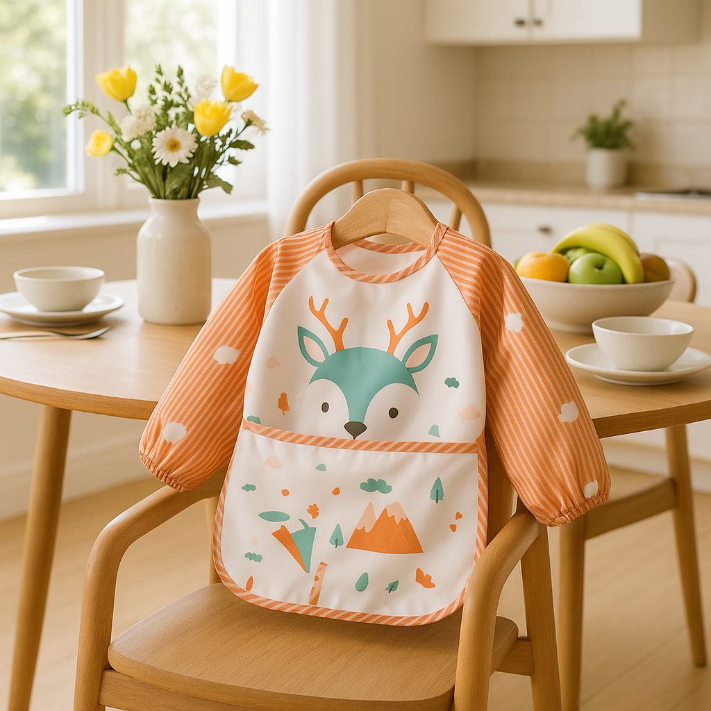 Bavoir manche longue imperméable-Benoit chevreuil 