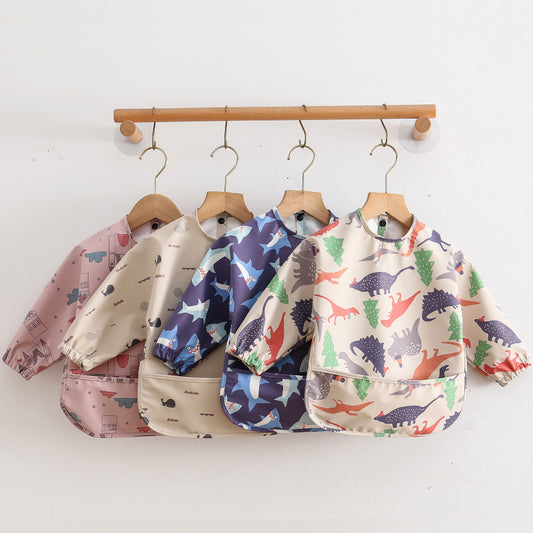 Bavoir manches longues imperméables Virginie variés