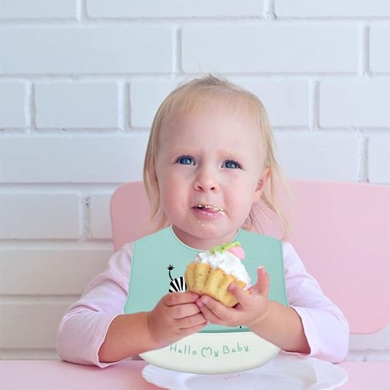 Bavoir pour bébé en silicone collection animaux safari™ zèbre