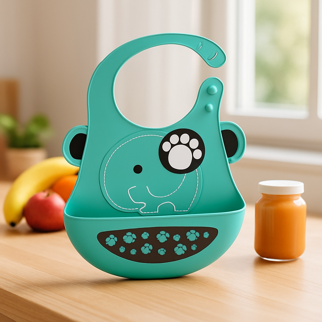 Bavoir pour bébé imperméable animaux éléphant