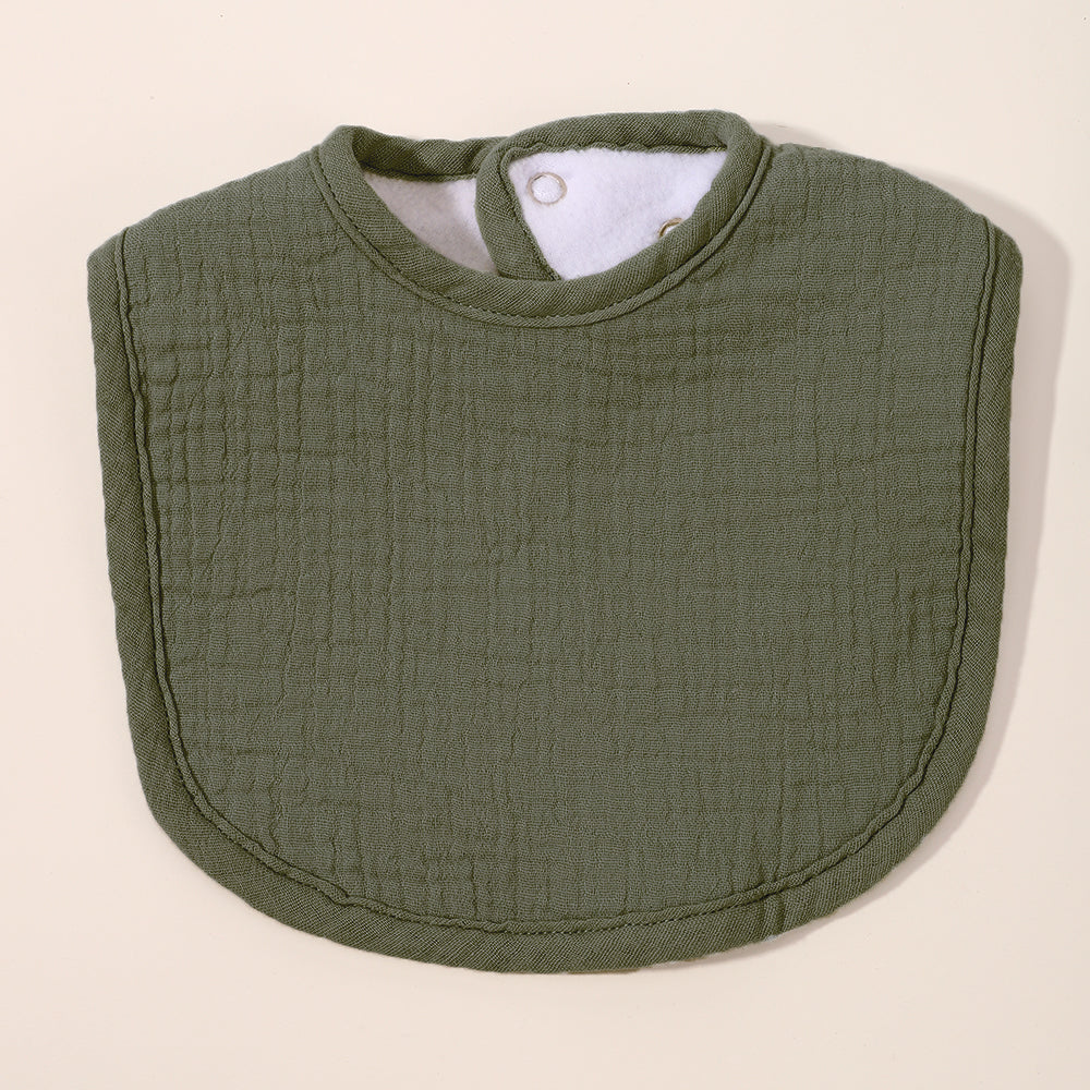 Bavoirs bébé Bandana couleur olive