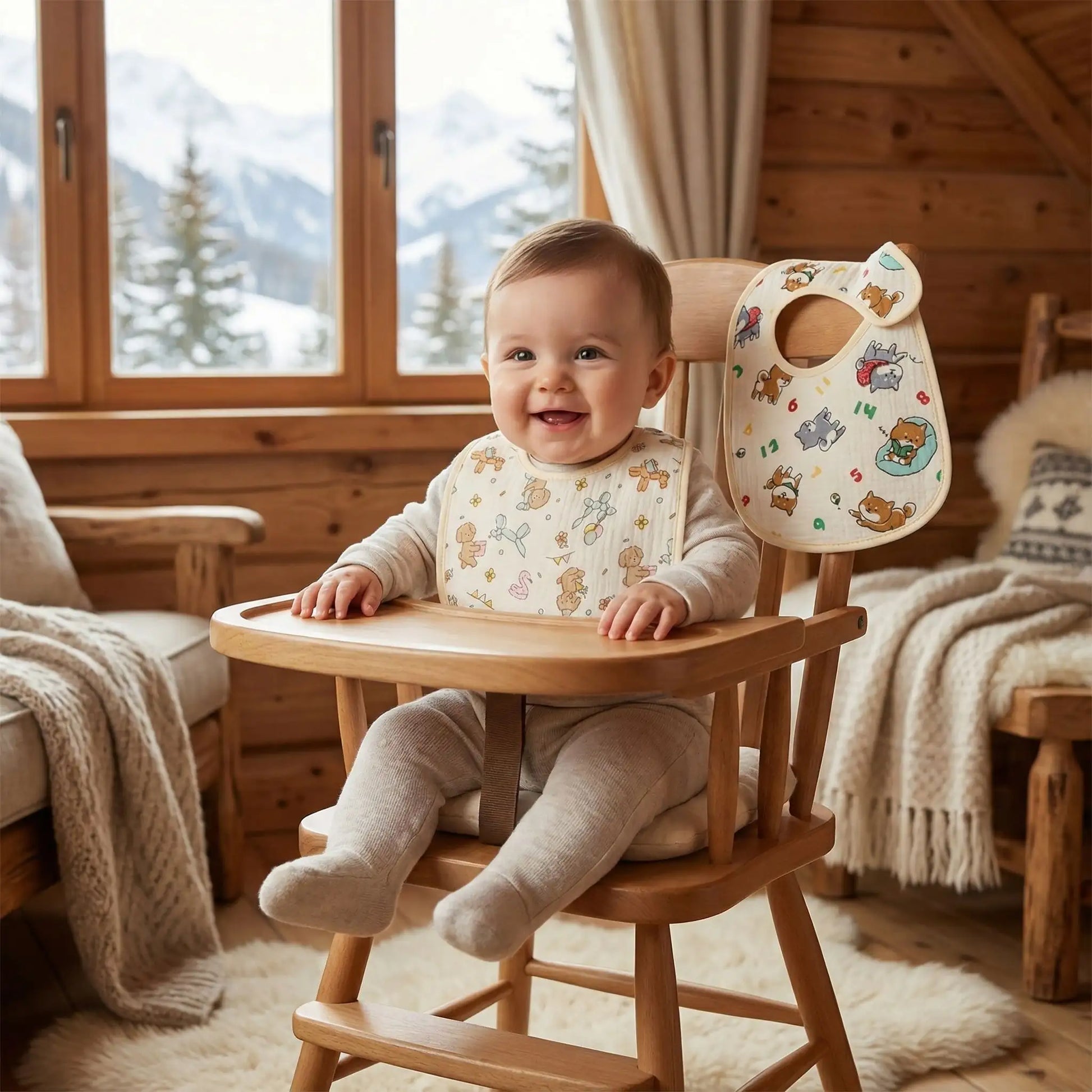 Bavoirs imperméables Jérémie avec chien