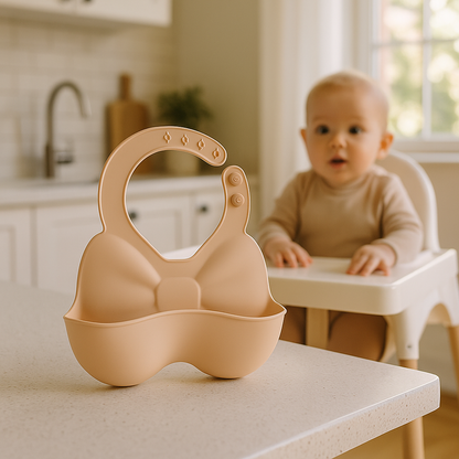 Bavoirs imperméables charlotte beige  