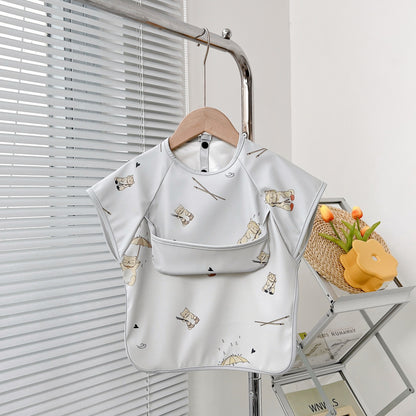 Bavoirs mignons imperméables animaux pochette