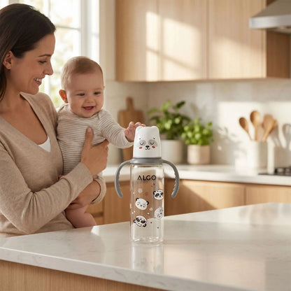 Biberon Anti Fuite 240ml gris