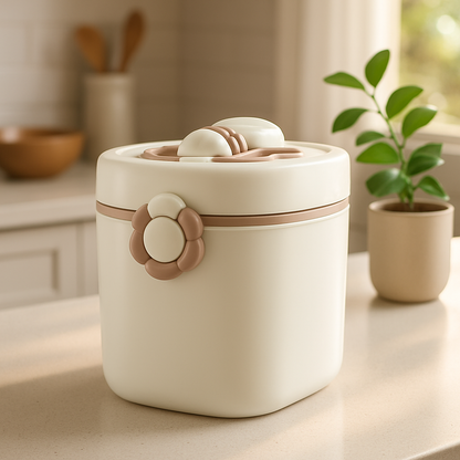 Boite doseuse Marie beige