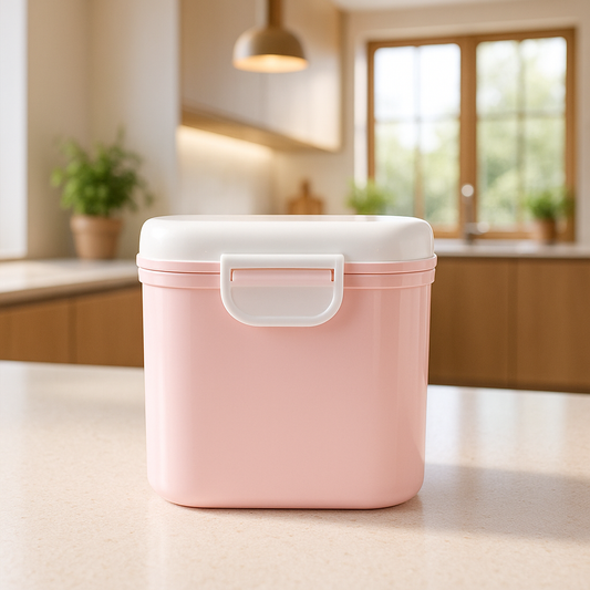 Boite doseuse lait Martine grande rose